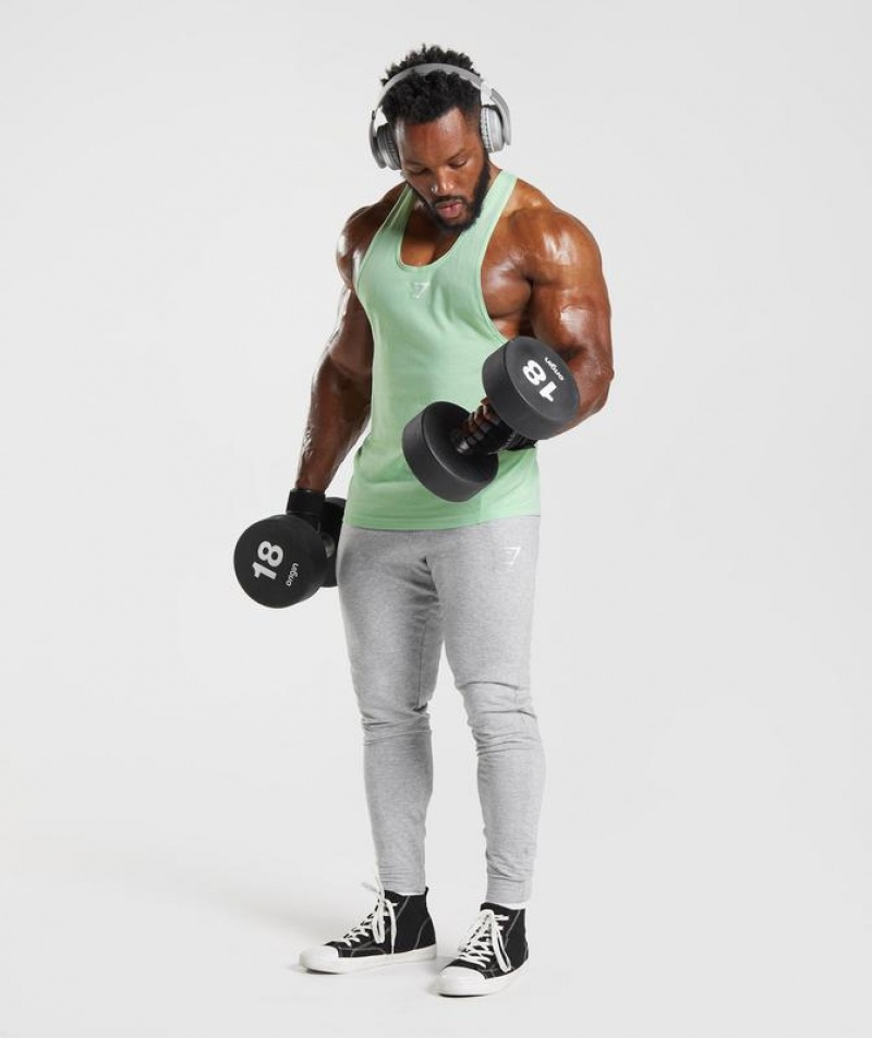 Stringer Gymshark React Stringer Verde | ZFIKH2158