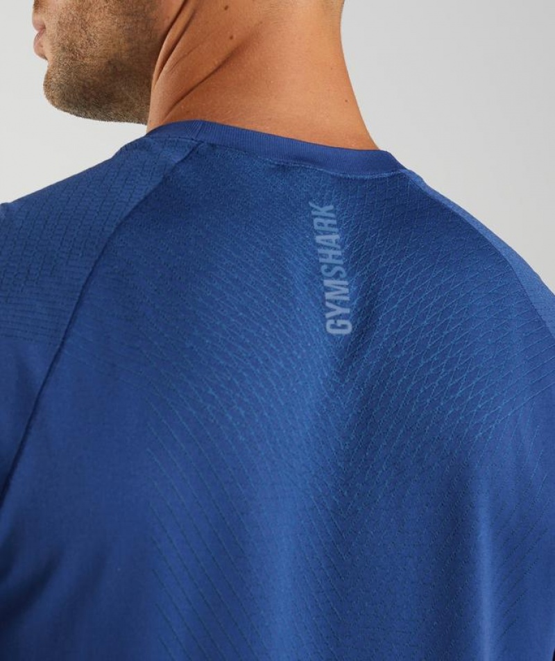 T-Shirts Gymshark Apex Seamless T-Shirt Azules | WNRLS2706