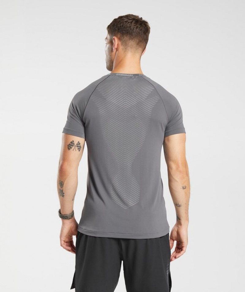 T-Shirts Gymshark Apex Seamless T-Shirt Verde Menta Gris | GKCLM5736