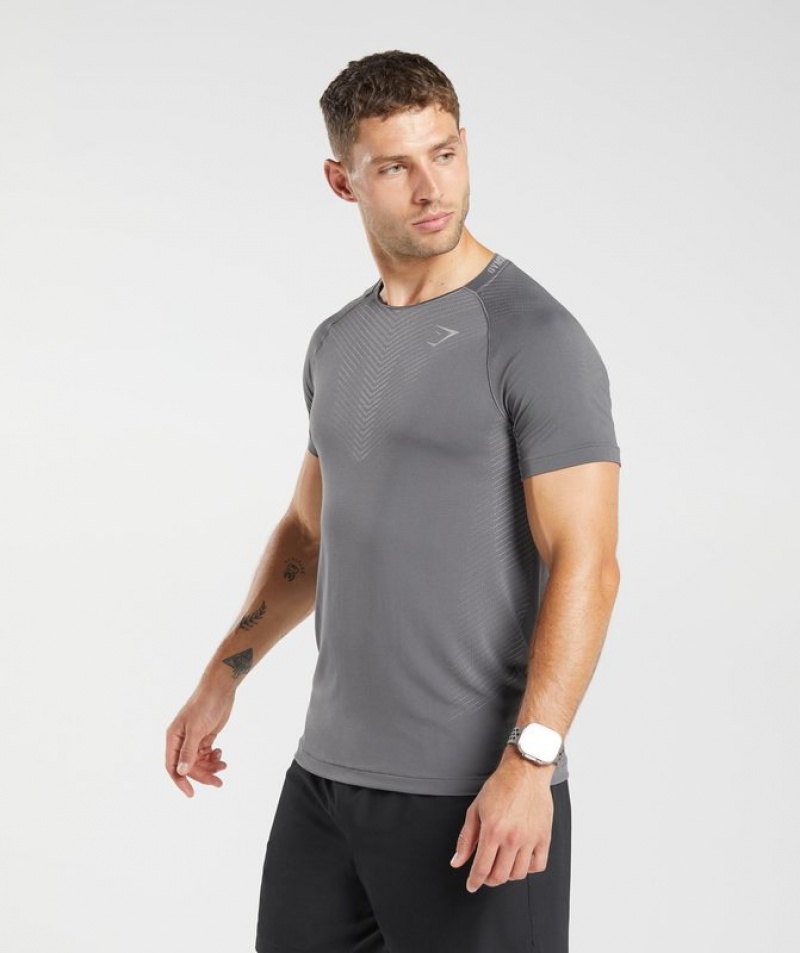 T-Shirts Gymshark Apex Seamless T-Shirt Verde Menta Gris | GKCLM5736