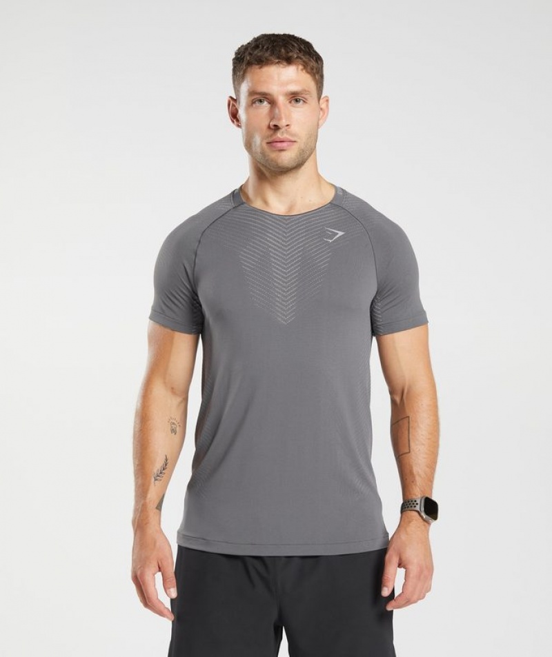 T-Shirts Gymshark Apex Seamless T-Shirt Verde Menta Gris | GKCLM5736