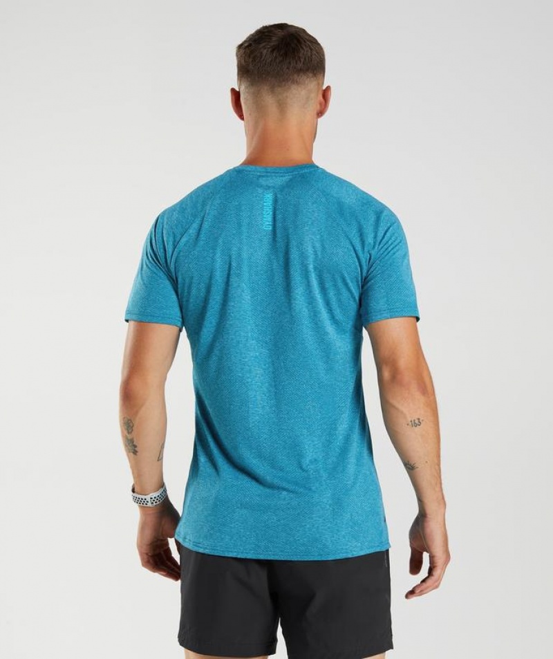 T-Shirts Gymshark Apex T-Shirt Azules | RAHCG9781