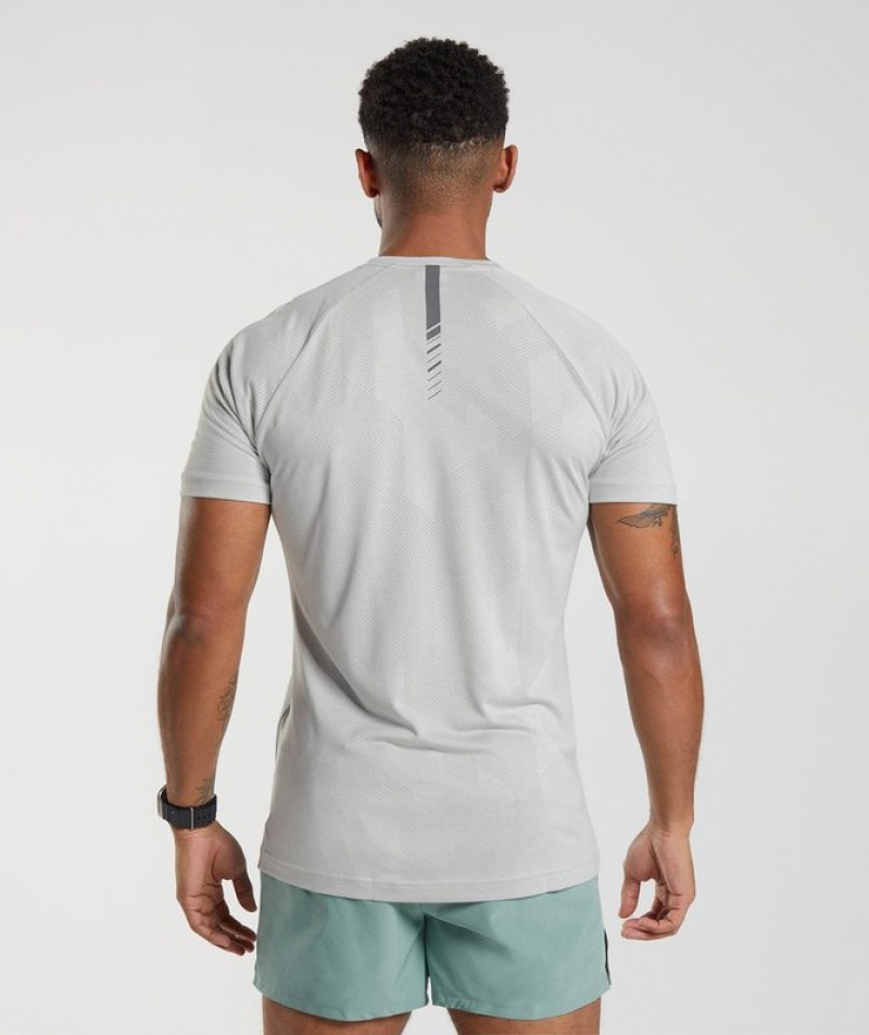 T-Shirts Gymshark Apex T-Shirt Verde Menta Gris | LFTGD4530