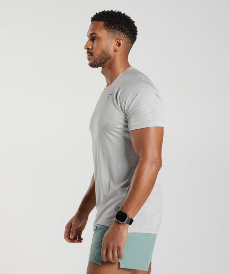 T-Shirts Gymshark Apex T-Shirt Verde Menta Gris | LFTGD4530