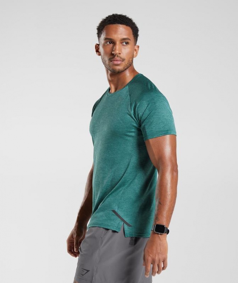 T-Shirts Gymshark Apex T-Shirt Verde | MROPF7284