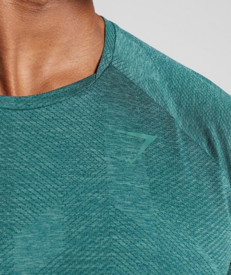 T-Shirts Gymshark Apex T-Shirt Verde | MROPF7284