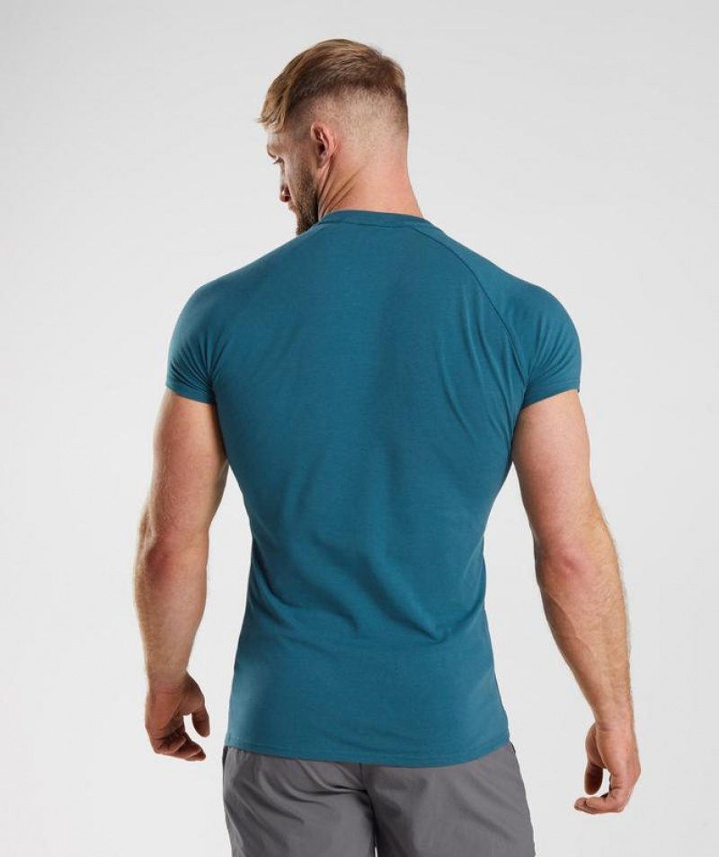 T-Shirts Gymshark Apollo T-Shirt Azules | CGNJY5692