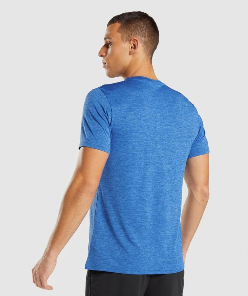 T-Shirts Gymshark Arrival Marl T-Shirt Azules | YCNSK7820