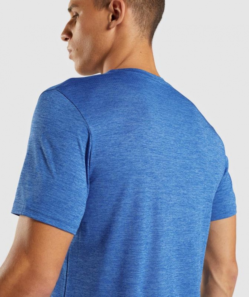 T-Shirts Gymshark Arrival Marl T-Shirt Azules | YCNSK7820