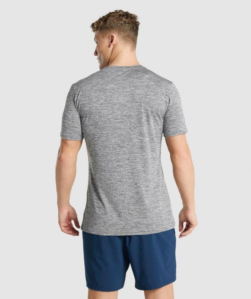 T-Shirts Gymshark Arrival Marl T-Shirt Charcoal Marl | GSTNY5193