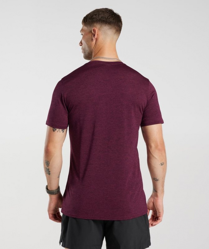 T-Shirts Gymshark Arrival Marl T-Shirt Marrones | AQJVM5318