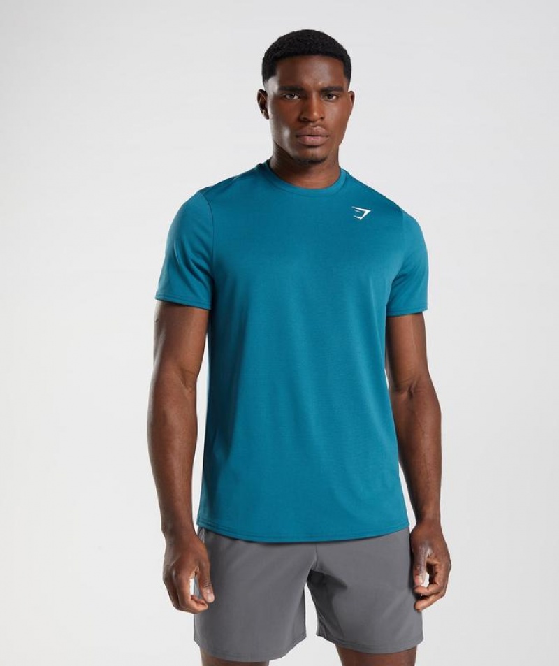 T-Shirts Gymshark Arrival T-Shirt Azules | IPJZT5423