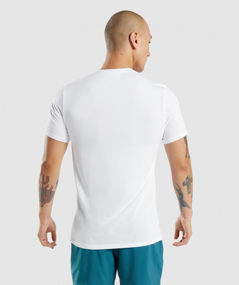 T-Shirts Gymshark Arrival T-Shirt Blancas | WBOPF9635