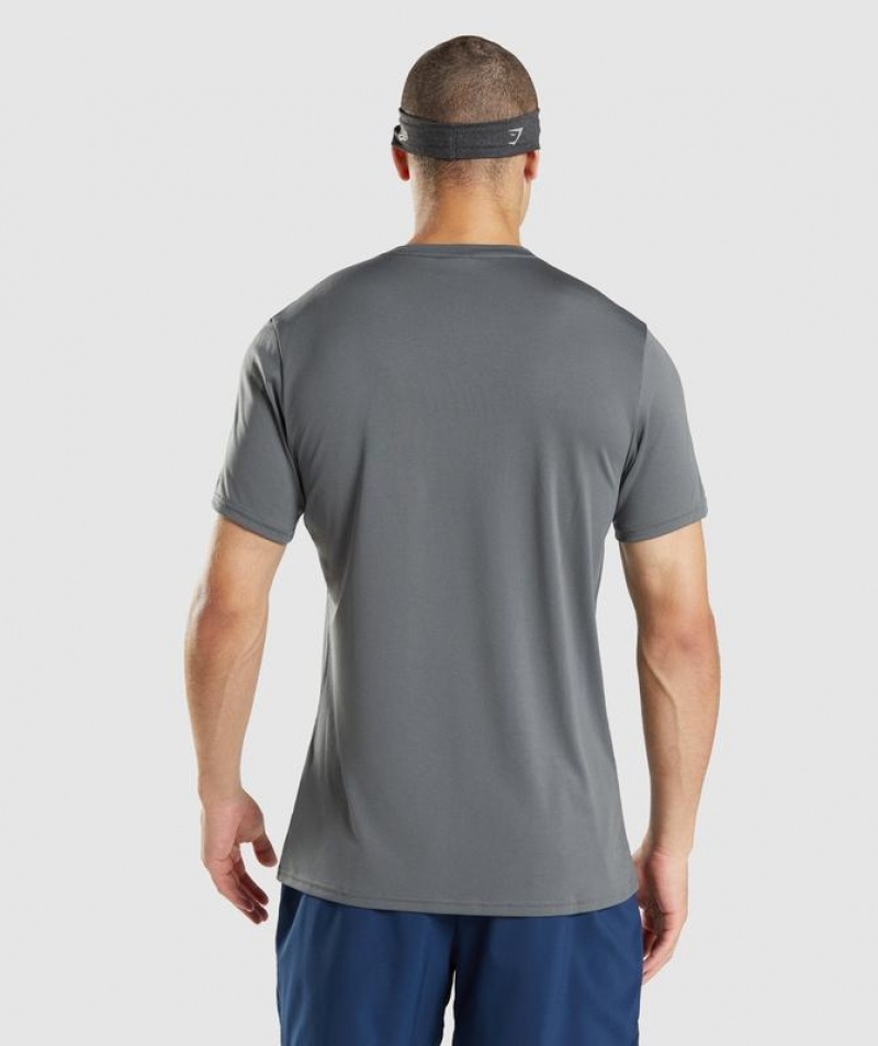 T-Shirts Gymshark Arrival T-Shirt Charcoal | NRACB9618