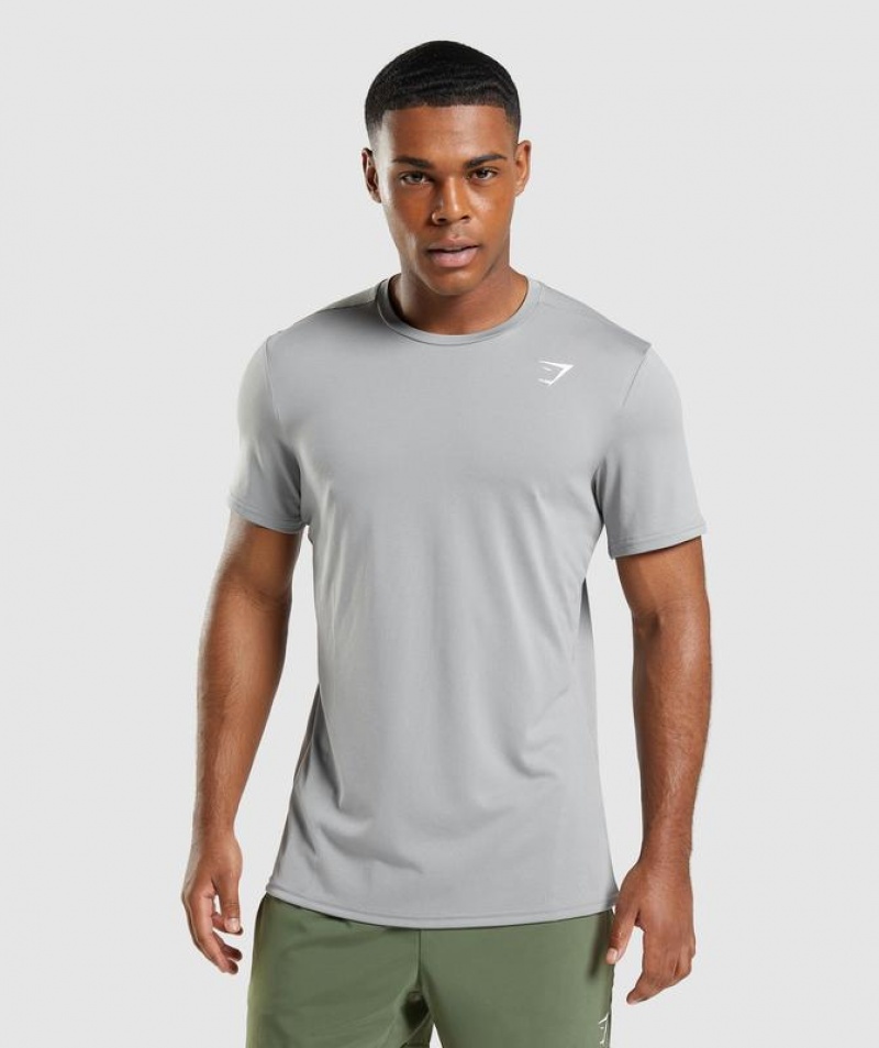 T-Shirts Gymshark Arrival T-Shirt Gris | DFYGS3427