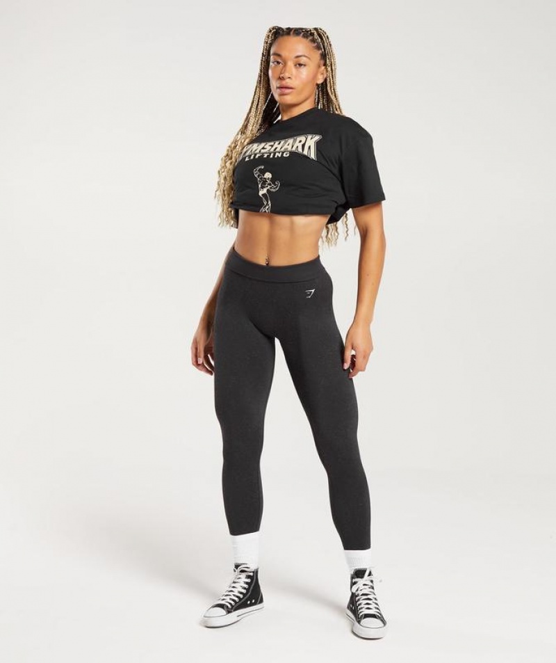 T-Shirts Gymshark Committed to the Craft T-Shirt Negras | KMBAC3196