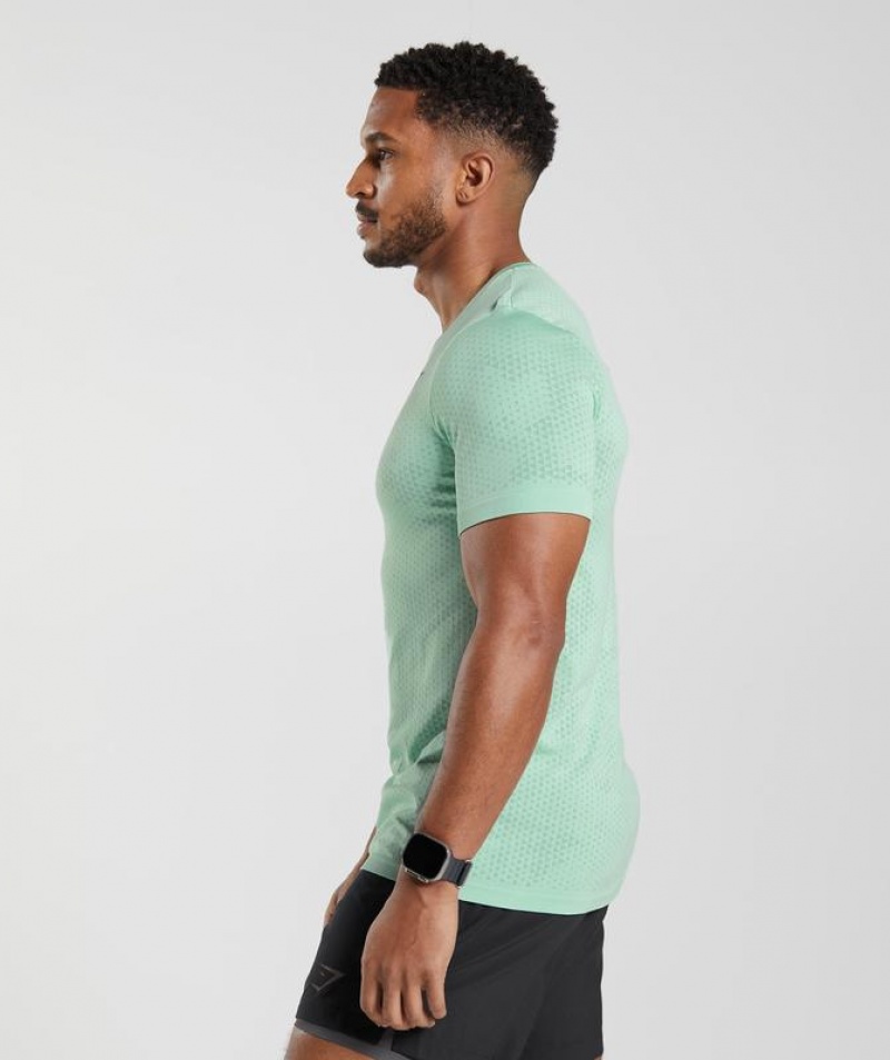 T-Shirts Gymshark Deporte Seamless T-Shirt Verde | EWJMB9215