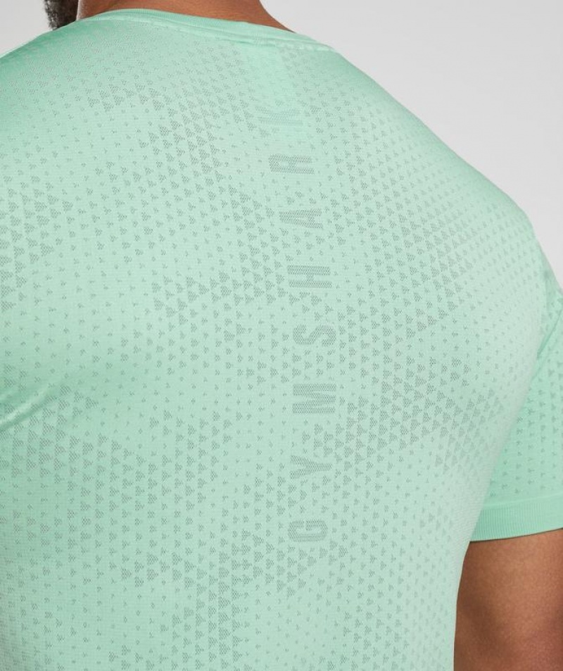 T-Shirts Gymshark Deporte Seamless T-Shirt Verde | EWJMB9215