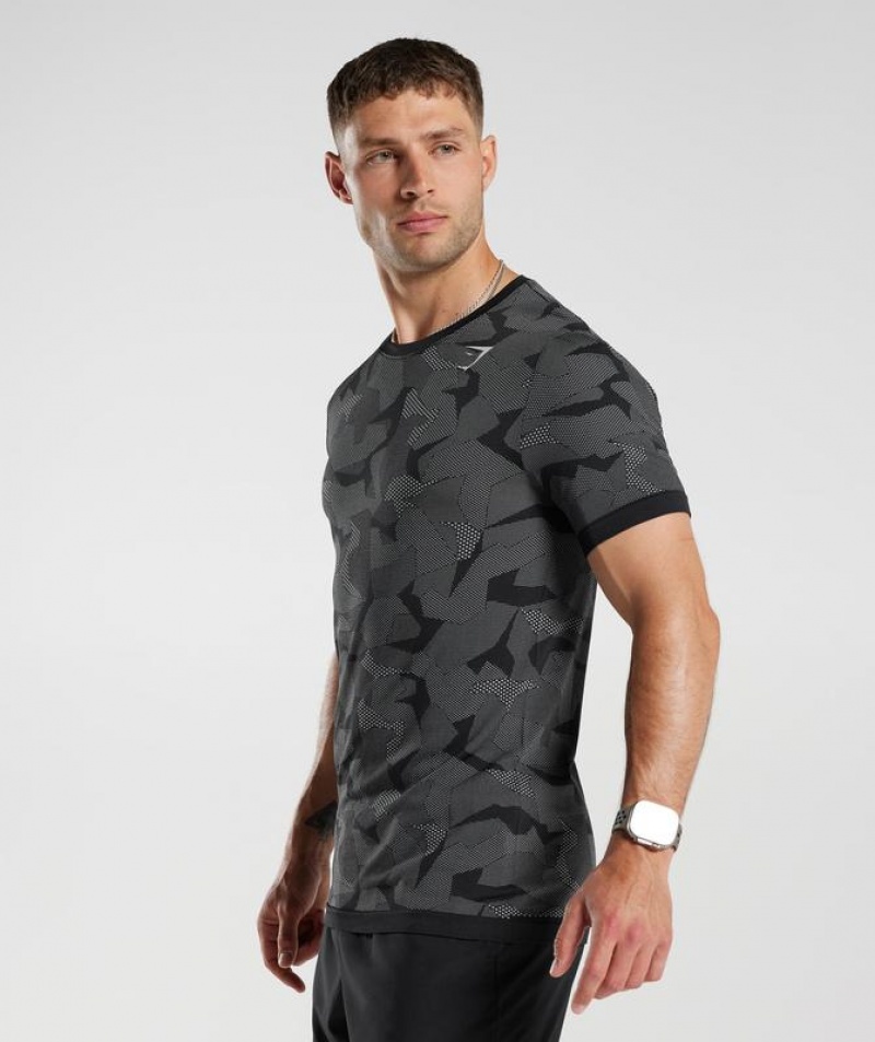 T-Shirts Gymshark Deporte Seamless T-Shirt Gris | GOXPZ0987