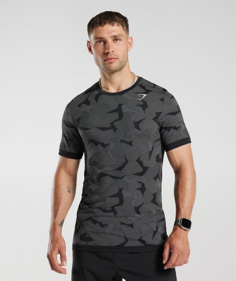 T-Shirts Gymshark Deporte Seamless T-Shirt Gris | GOXPZ0987