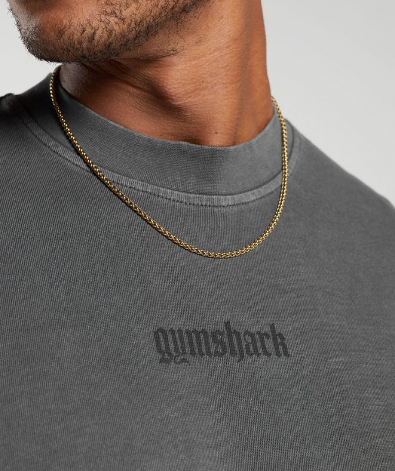 T-Shirts Gymshark Heavyweight T-Shirt Negras | RTEXZ9713