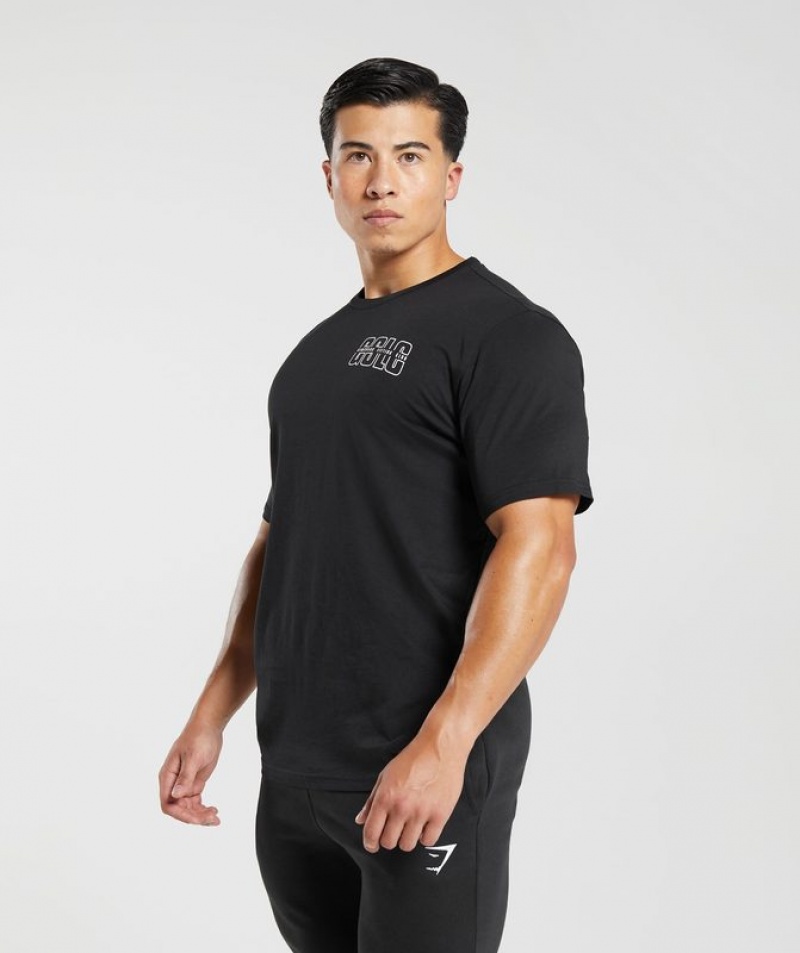 T-Shirts Gymshark Lifting Club T-Shirt Negras | IYEUV2640