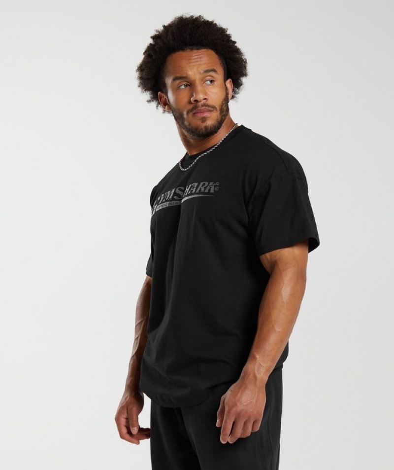 T-Shirts Gymshark Pump Cover T-Shirt Negras | QNZVB7320