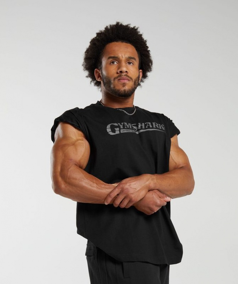 T-Shirts Gymshark Pump Cover T-Shirt Negras | QNZVB7320