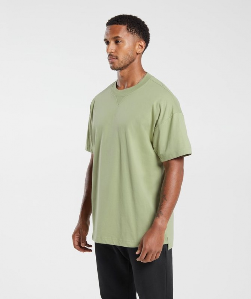 T-Shirts Gymshark Rest Day Essentials T-Shirt Verde Menta Verde | MUTXY9806