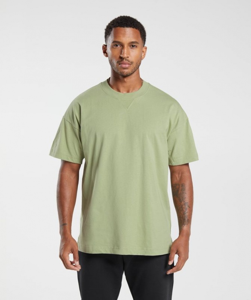 T-Shirts Gymshark Rest Day Essentials T-Shirt Verde Menta Verde | MUTXY9806