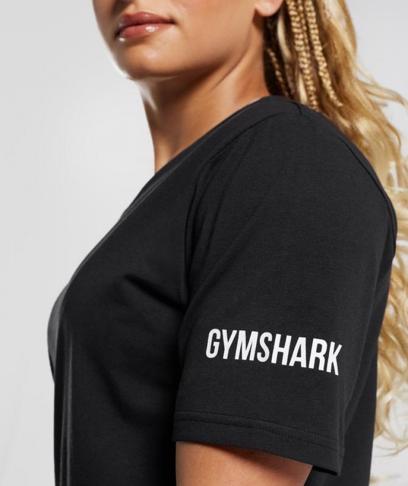 T-Shirts Gymshark Singlet T-Shirt Negras | MFHCZ2739