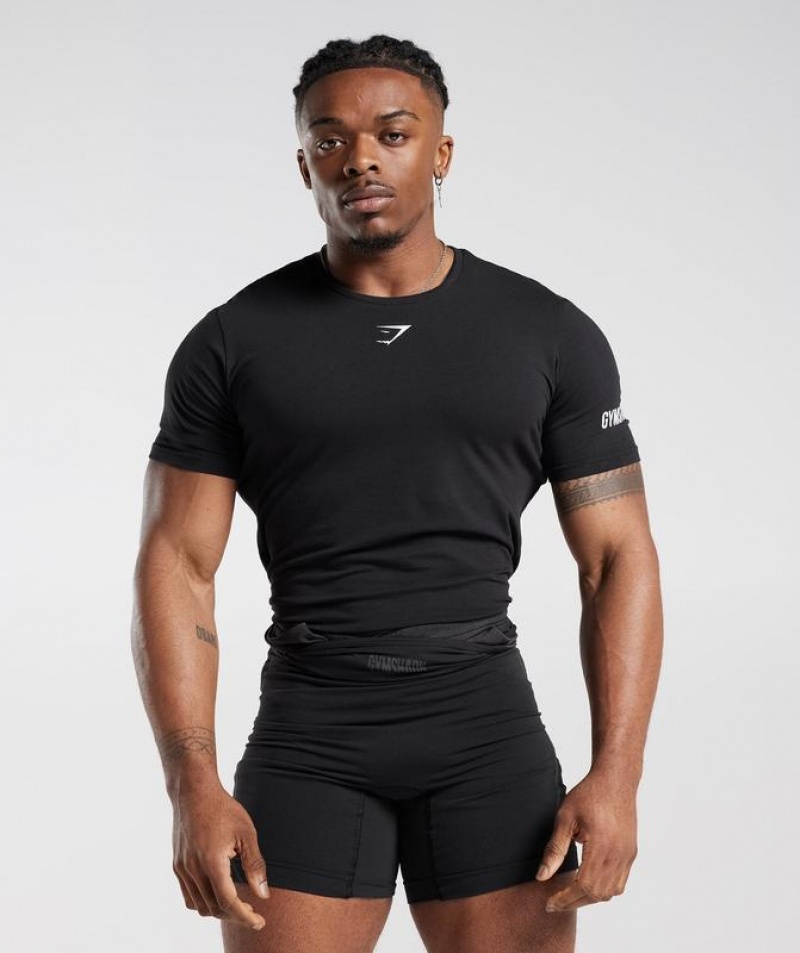 T-Shirts Gymshark Singlet T-Shirt Negras | SPGRE8470