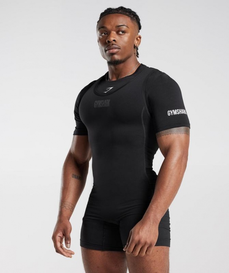 T-Shirts Gymshark Singlet T-Shirt Negras | SPGRE8470