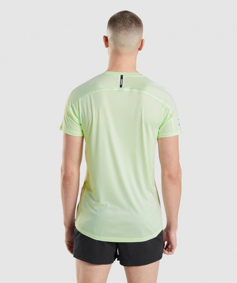 T-Shirts Gymshark Speed Evolve T-Shirt Verde | XTOIN3074