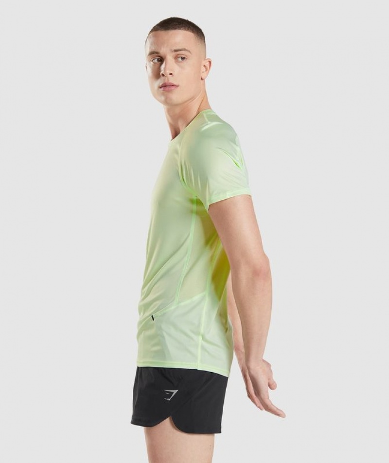 T-Shirts Gymshark Speed Evolve T-Shirt Verde | XTOIN3074