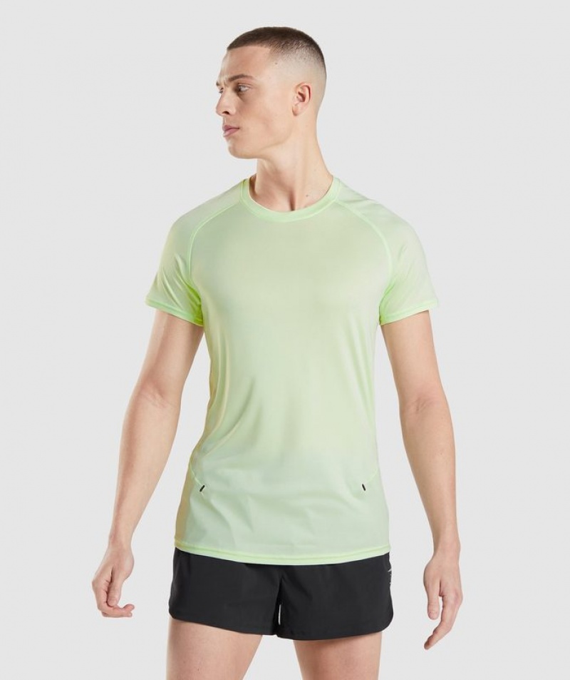 T-Shirts Gymshark Speed Evolve T-Shirt Verde | XTOIN3074