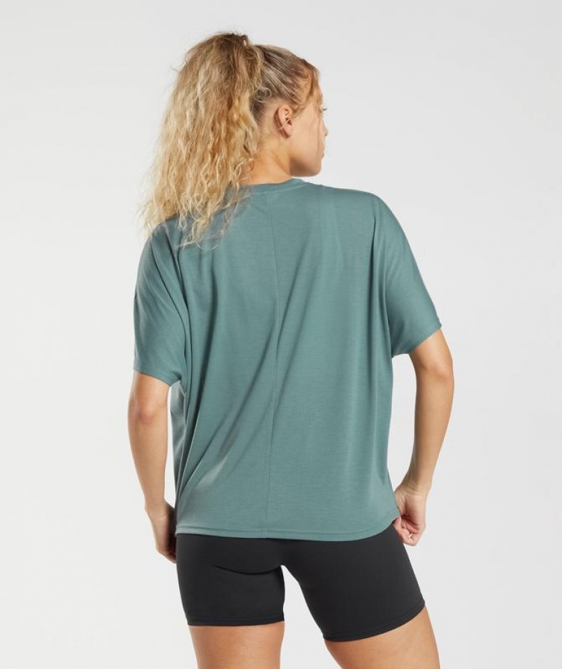 T-Shirts Gymshark Super Soft T-Shirt Azules | WEFLV9214