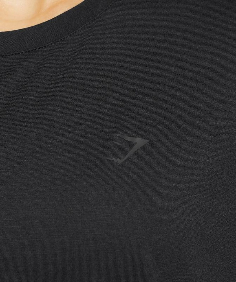 T-Shirts Gymshark Super Soft T-Shirt Negras | NSXDO7498