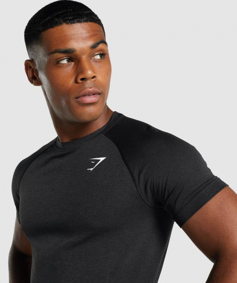 T-Shirts Gymshark Vital Light Seamless T-Shirt Negras | PWNJK5972