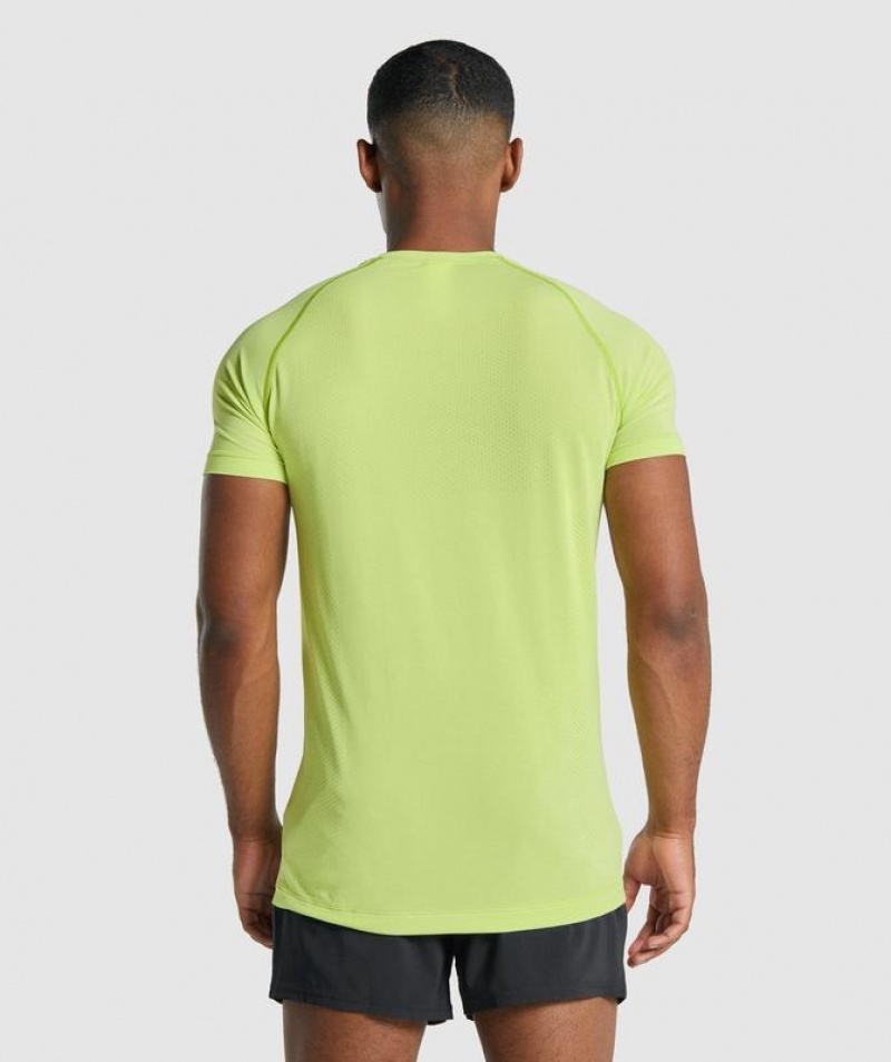 T-Shirts Gymshark Vital Light Seamless T-Shirt Amarillo | VMEKA4103