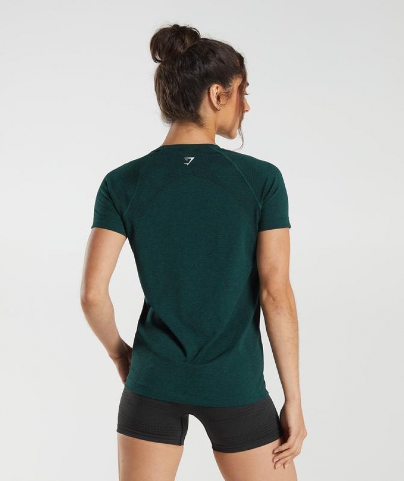 T-Shirts Gymshark Vital Seamless 2.0 Light T-Shirt Verde Menta | OJVIA7489